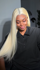 Perruque HD Blonde 613 Straight | En Stock