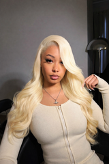 Blonde 613 Lace Wig Transparent