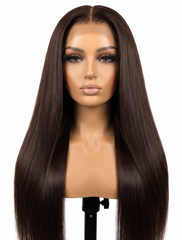 Perruque Dark Brown HD | Straight - Body Wave