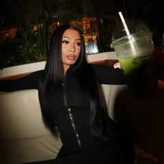 Virgin Black Transparent Lace Wig | Straight - Body Wave